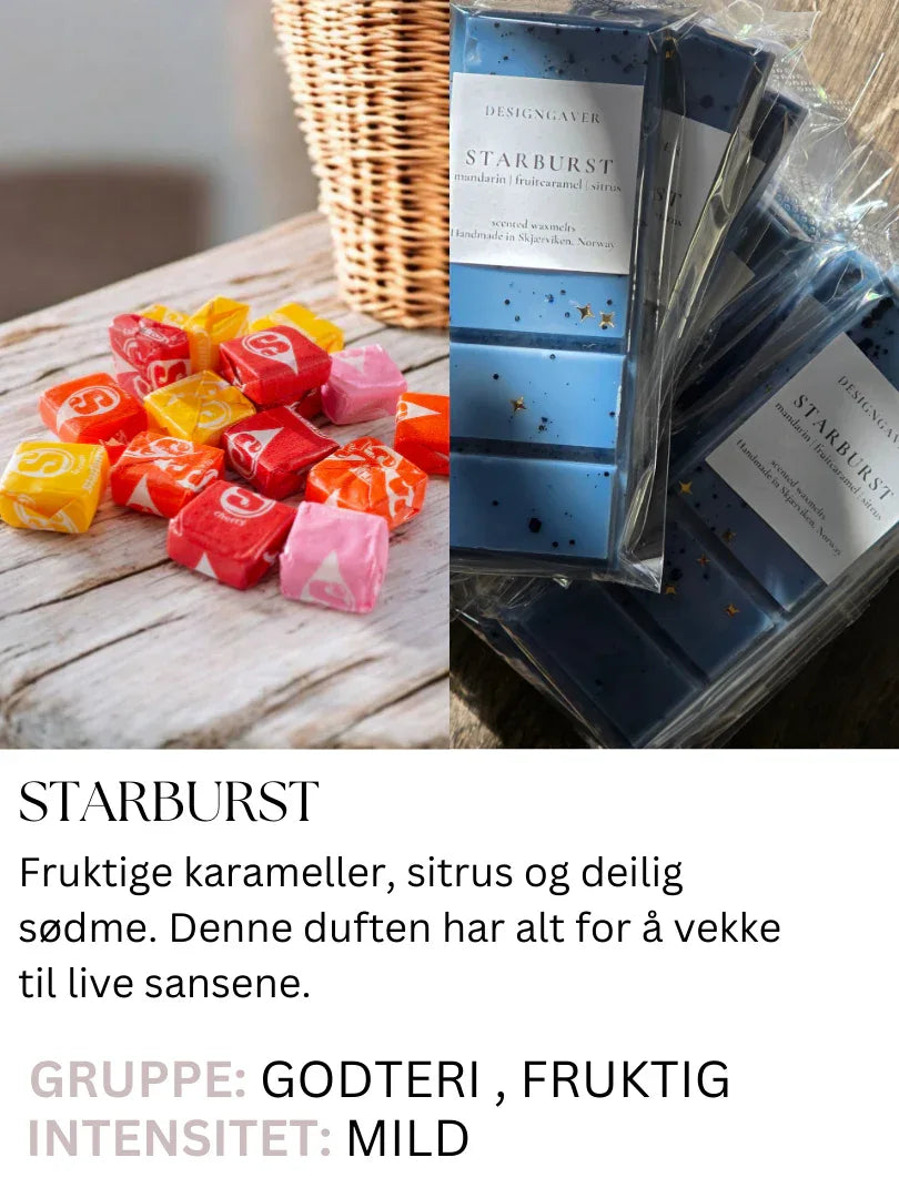 starburst-candy-godis-godteri-duftvoks-waxmelt-designgaver - DesignGaver