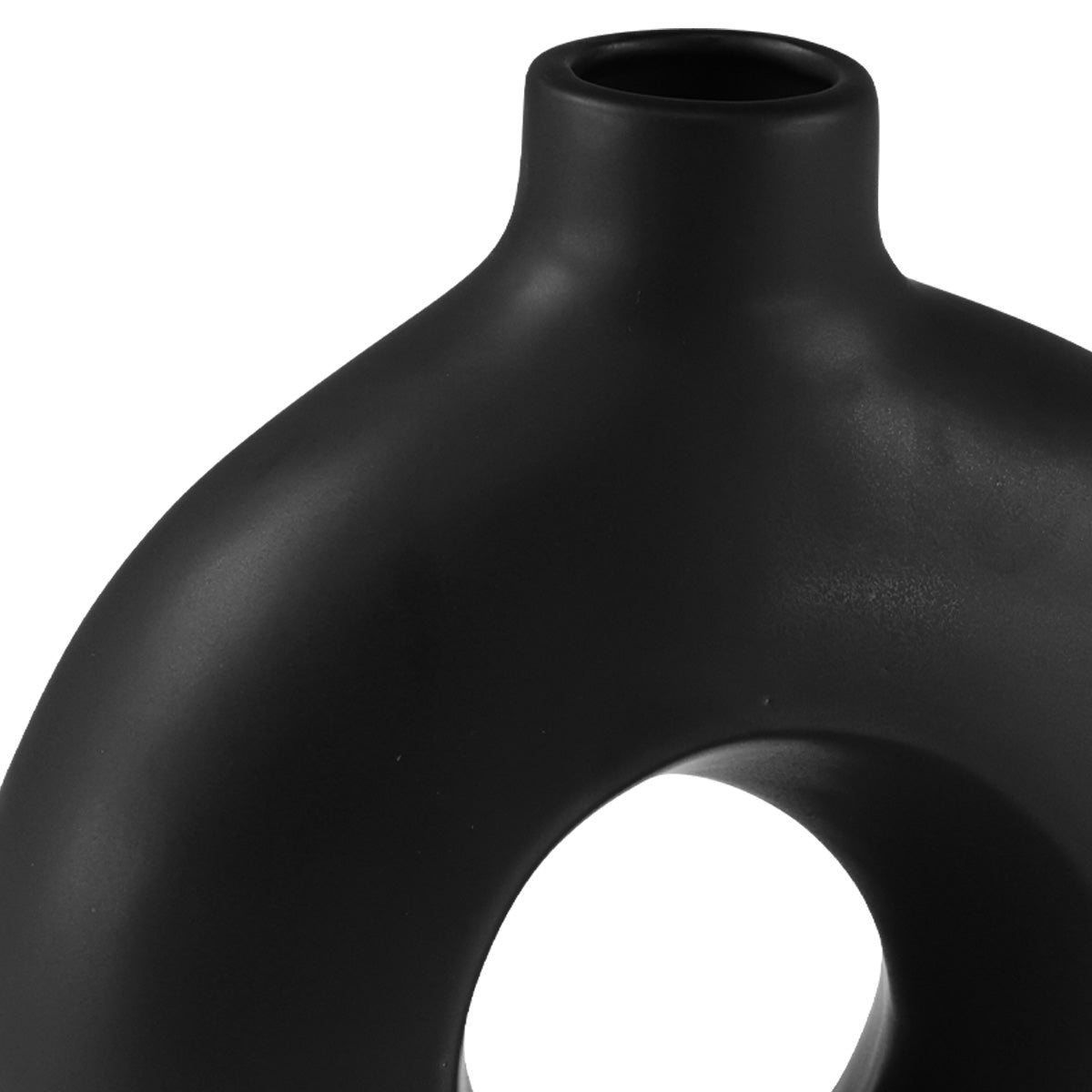Vase - Circle Black