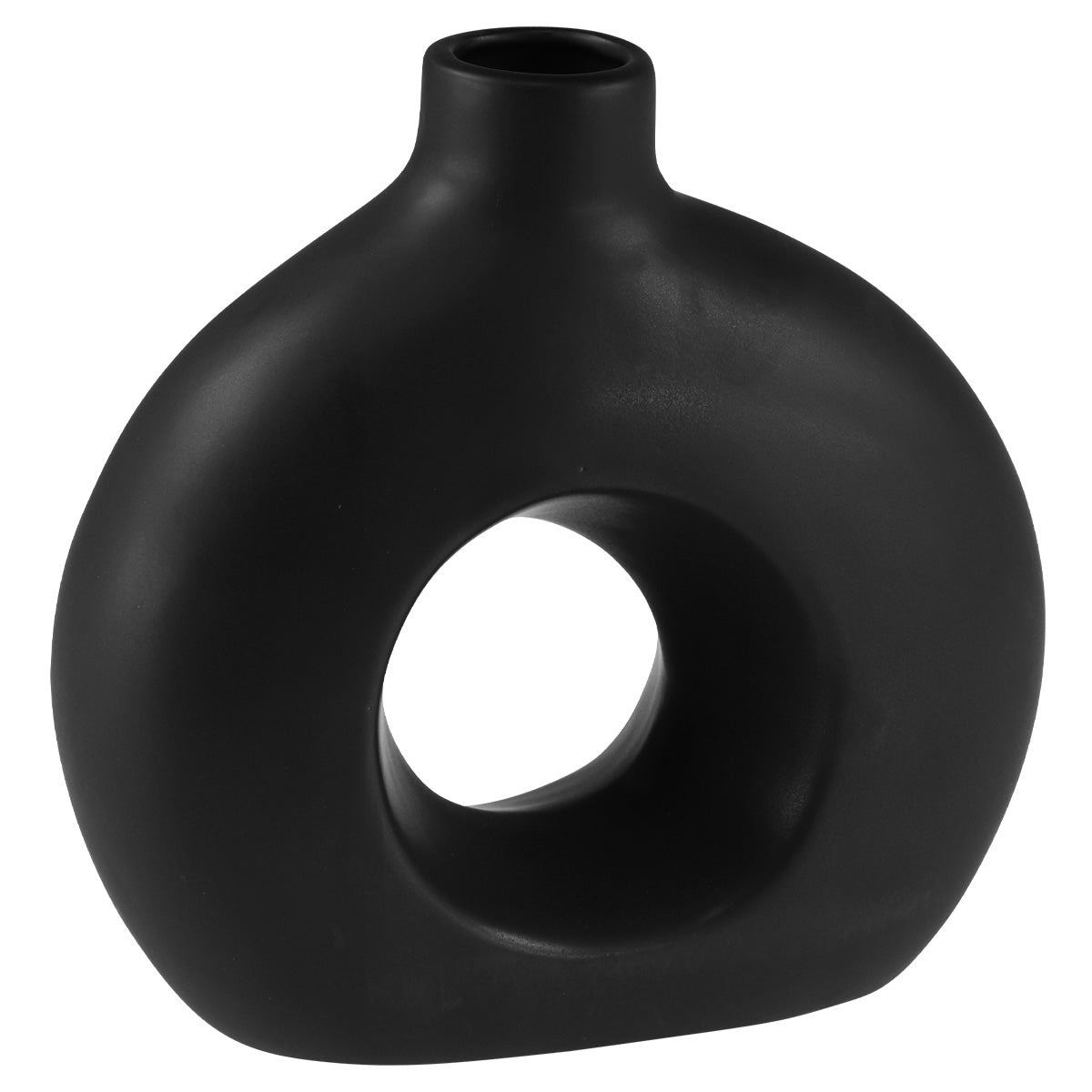 Vase - Circle Black