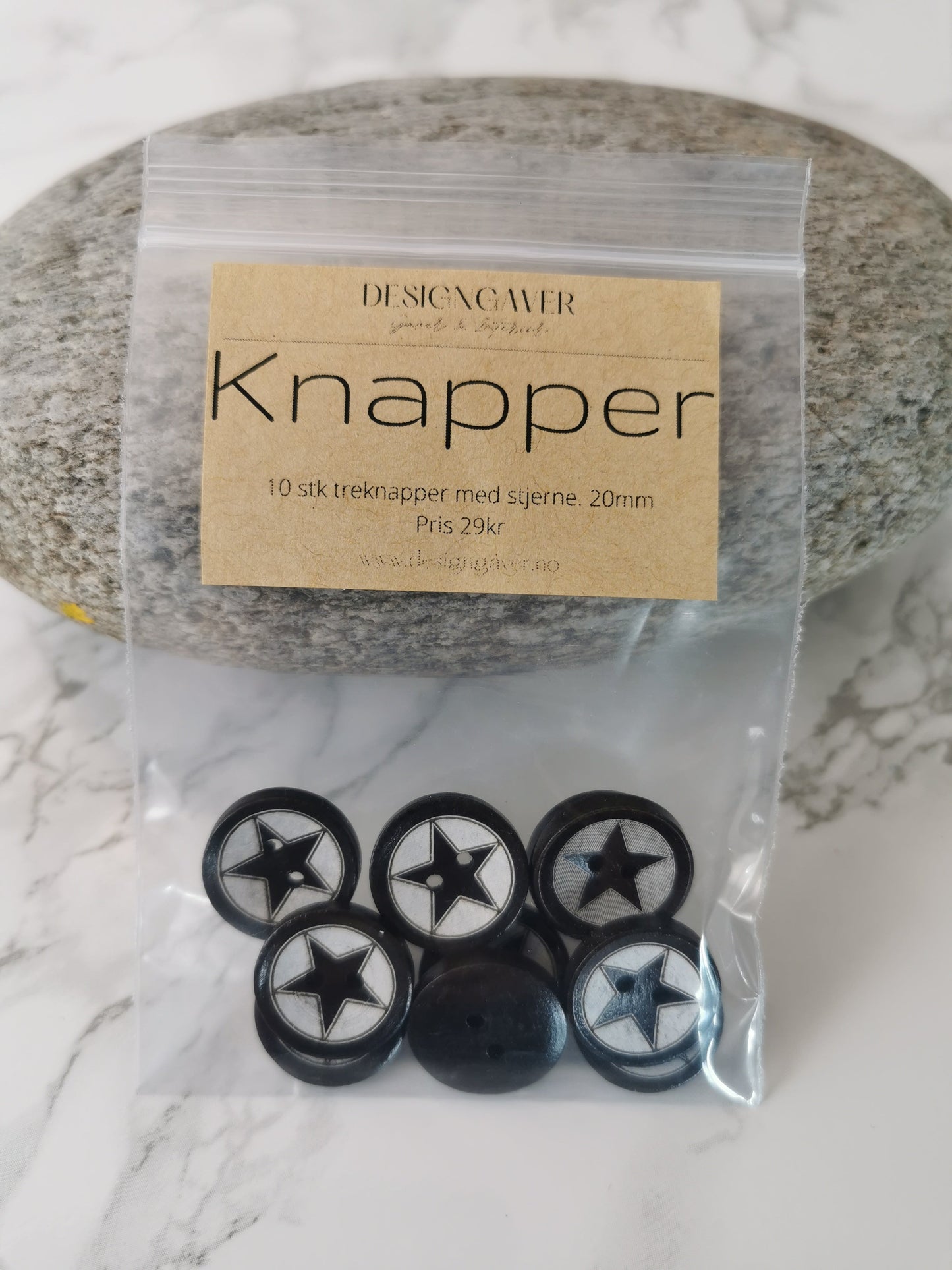 Treknapper med stjerne - Knapper