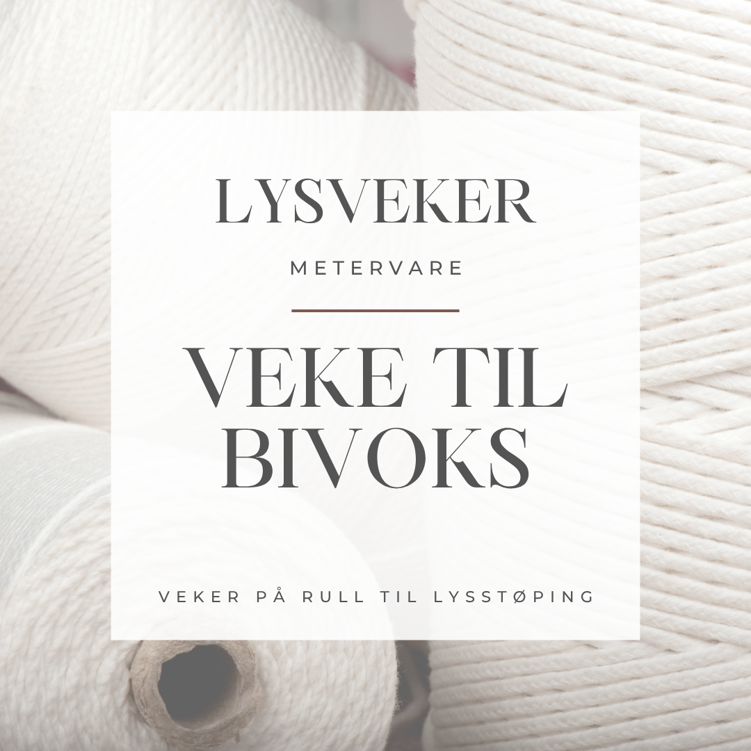 Veke til bivokslys – selges pr. meter (Nr.-serie)