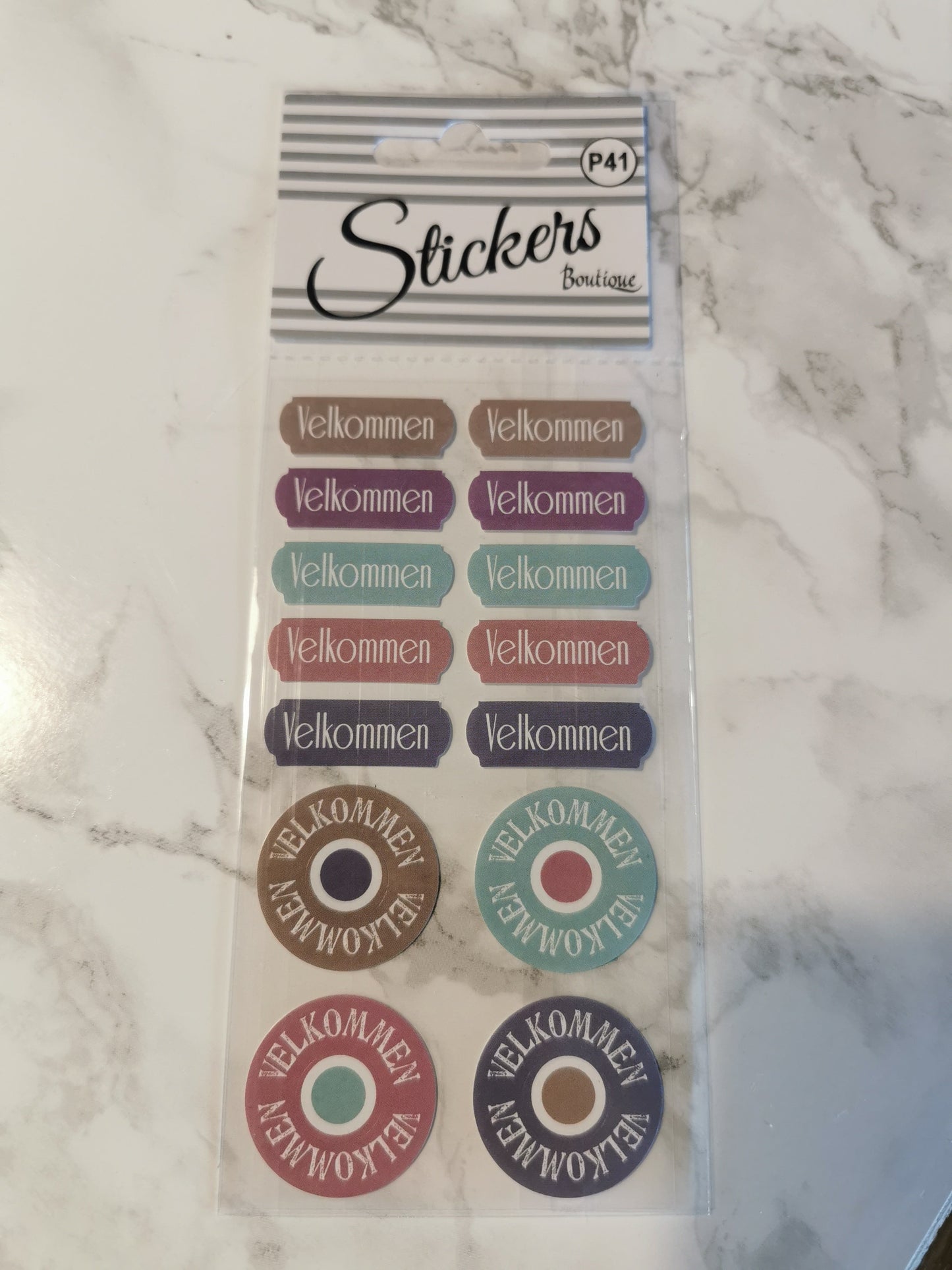 Velkommen klistremerke - Stickers