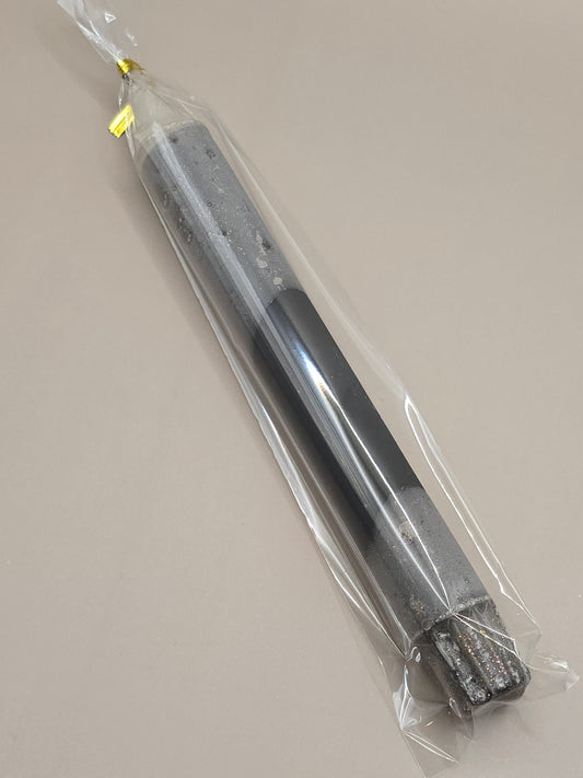 Dip Dye Candle - Sort og grått  - 20 cm - 6 timers brennetid