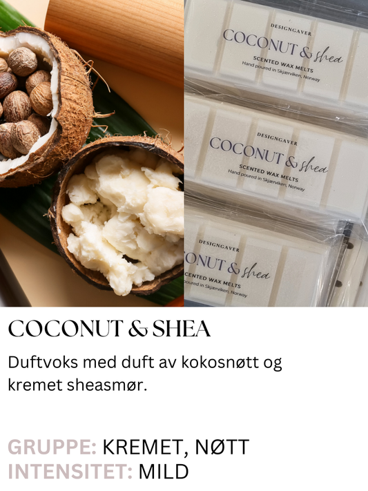 Coconut & Shea - Duftvoks med kokosnøtt og shealukt