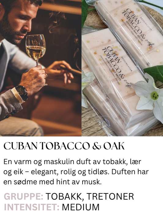 Cuban Tobacco & Oak - Duftvoks - TILBUD