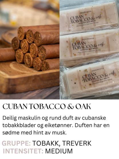 Cuban Tobacco & Oak - Duftvoks - TILBUD