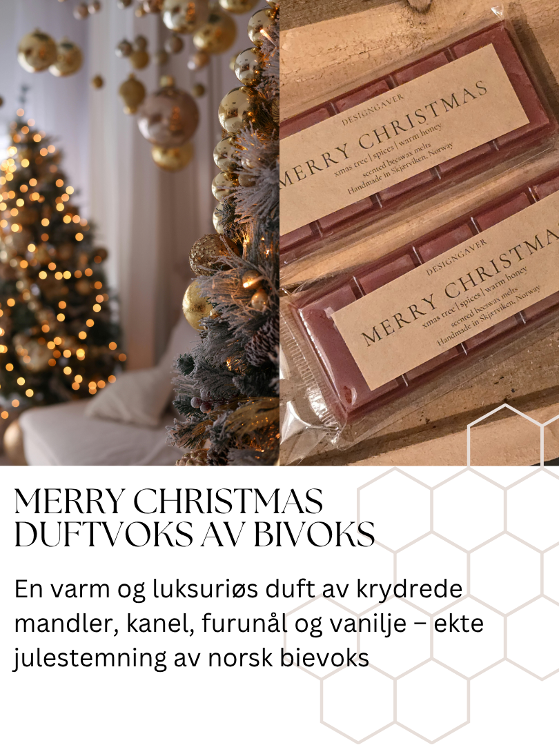 Merry Christmas - Duftvoks av norsk BIVOKS