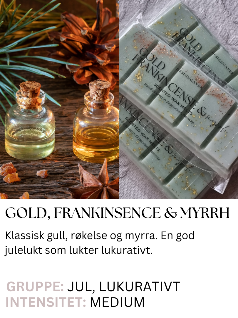 Gold, Frankincense & Myrrh - Duftvoks - Gull, røkelse og myrra