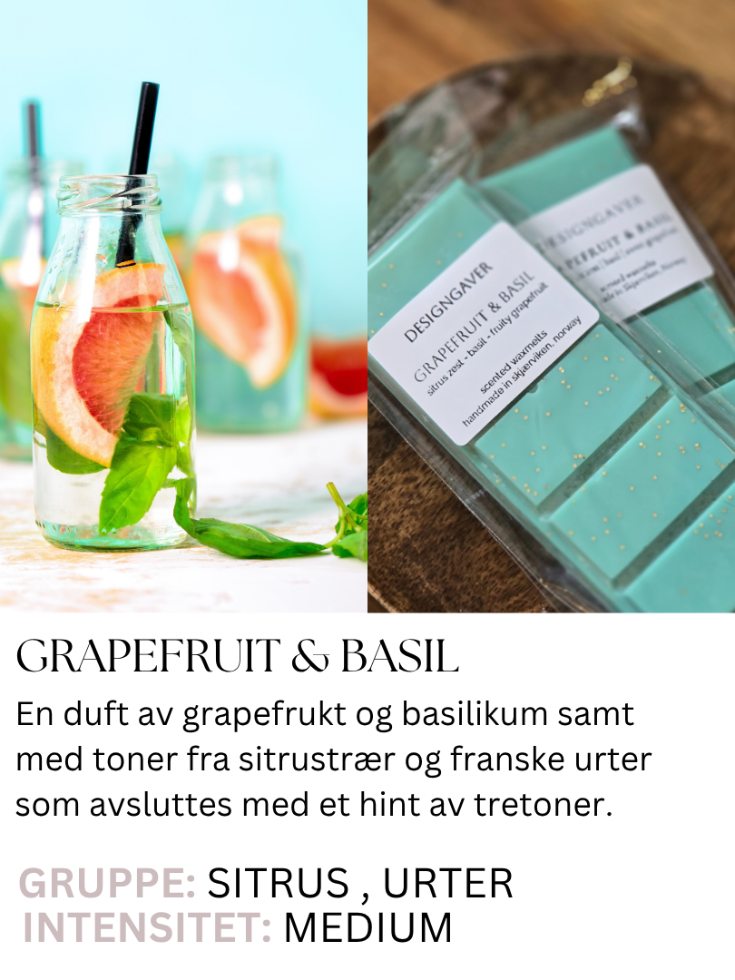 Grapefruit & Basil - Duftvoks