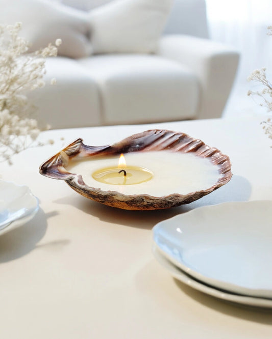 Seashell Candle - Kamskjell med soyalys