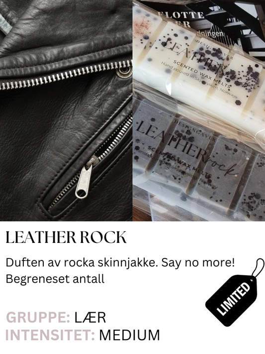 Leather Rock - Duftvoks som lukter lær, som en rocka skinnjakke..