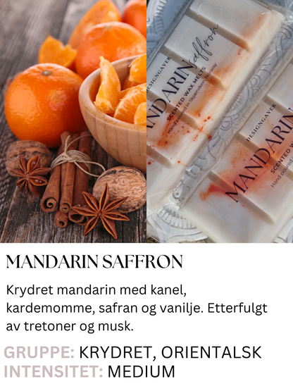 Mandarin Saffron - Duftvoks med et dryss ekte safran!