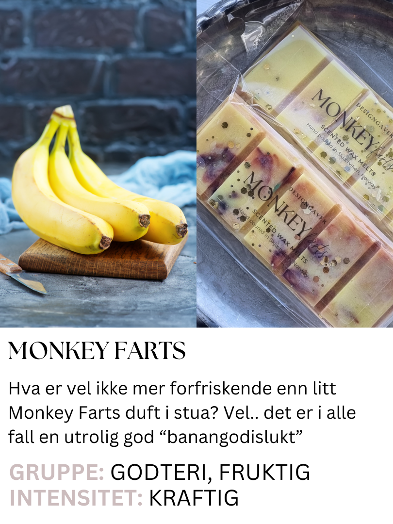 Monkey Farts - Duftvoks med duft av banangodteri
