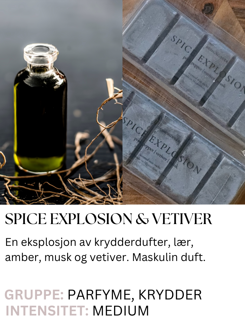 Spice Explosion, Vetiver & Amber - Duftvoks