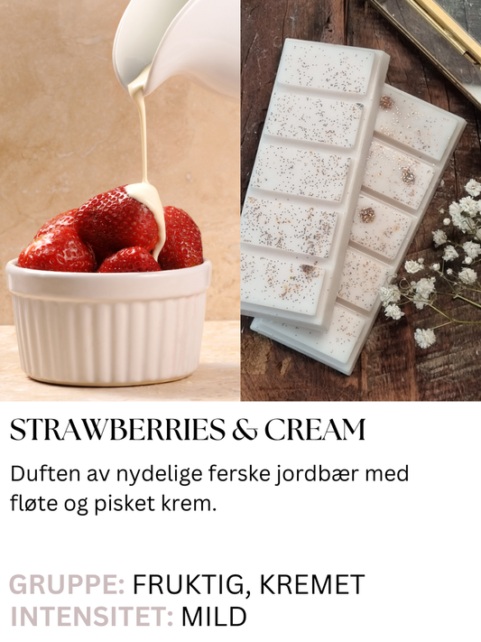 Strawberries & Cream - Duftvoks