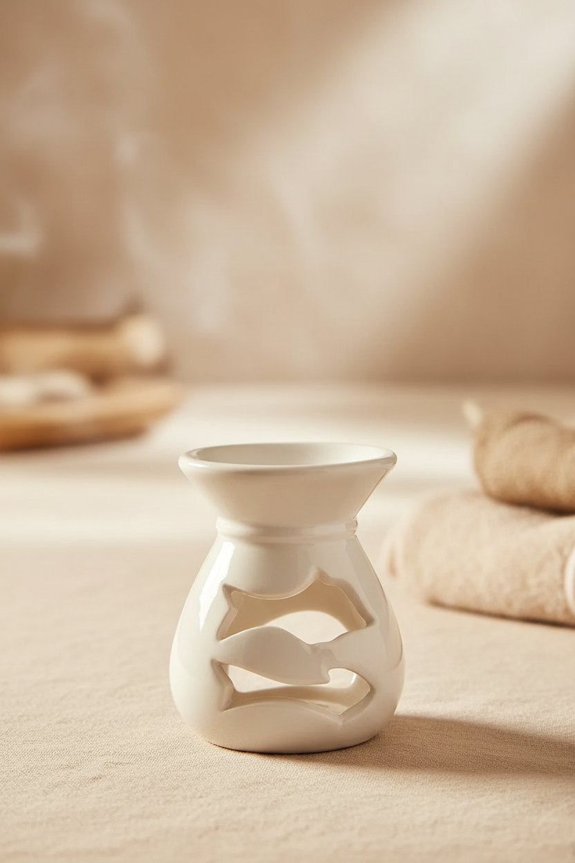 Aromalampe Rustic White