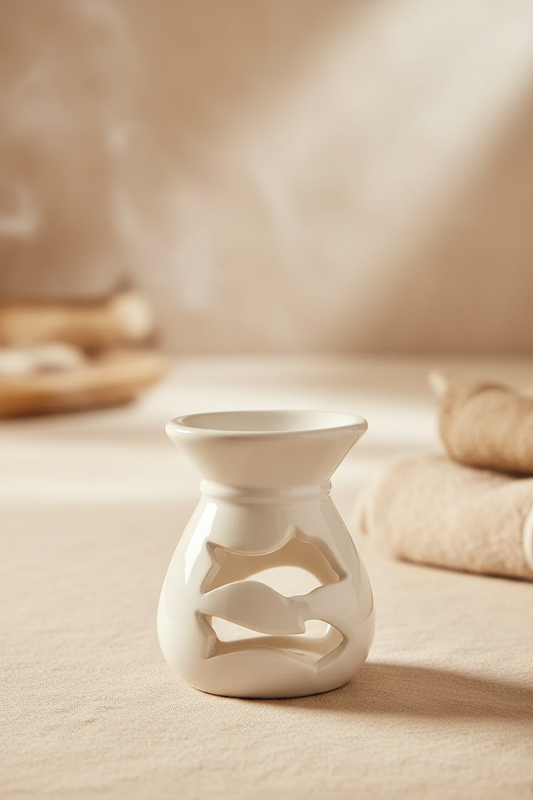 Aromalampe Rustic White