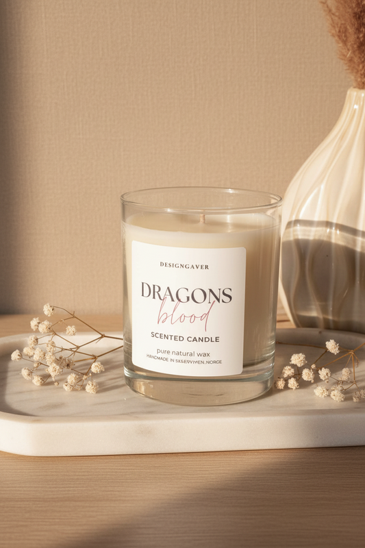 Dragons Blood - Duftlys 220g - Musk, Roser og Patchouli