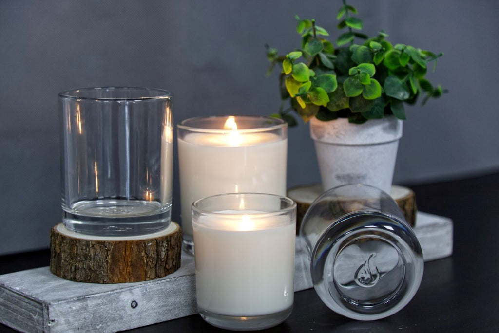 33 cl glass til lysstøping - Rett bunn