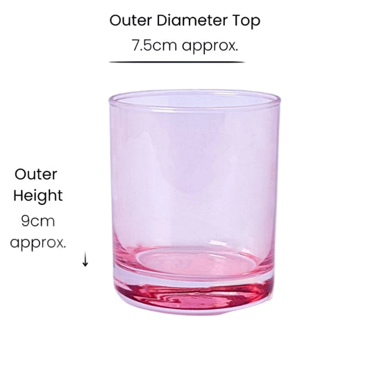 Rosa 30cl glass til lysstøping (Kopi)