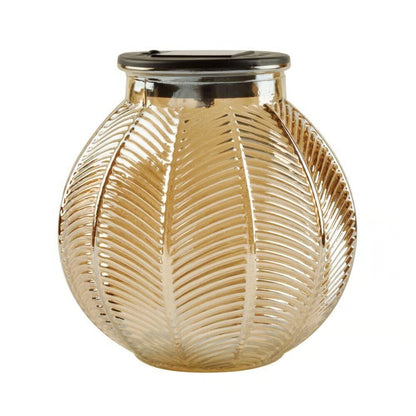 Nordic Energy Solarlykt - LED utelampe i amberfarget glassvare