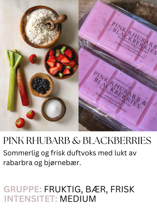 Pink Rhubarb & Blackberries