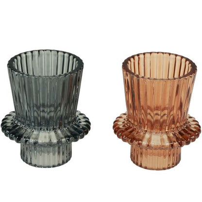 Lysestaker - Rillet glass