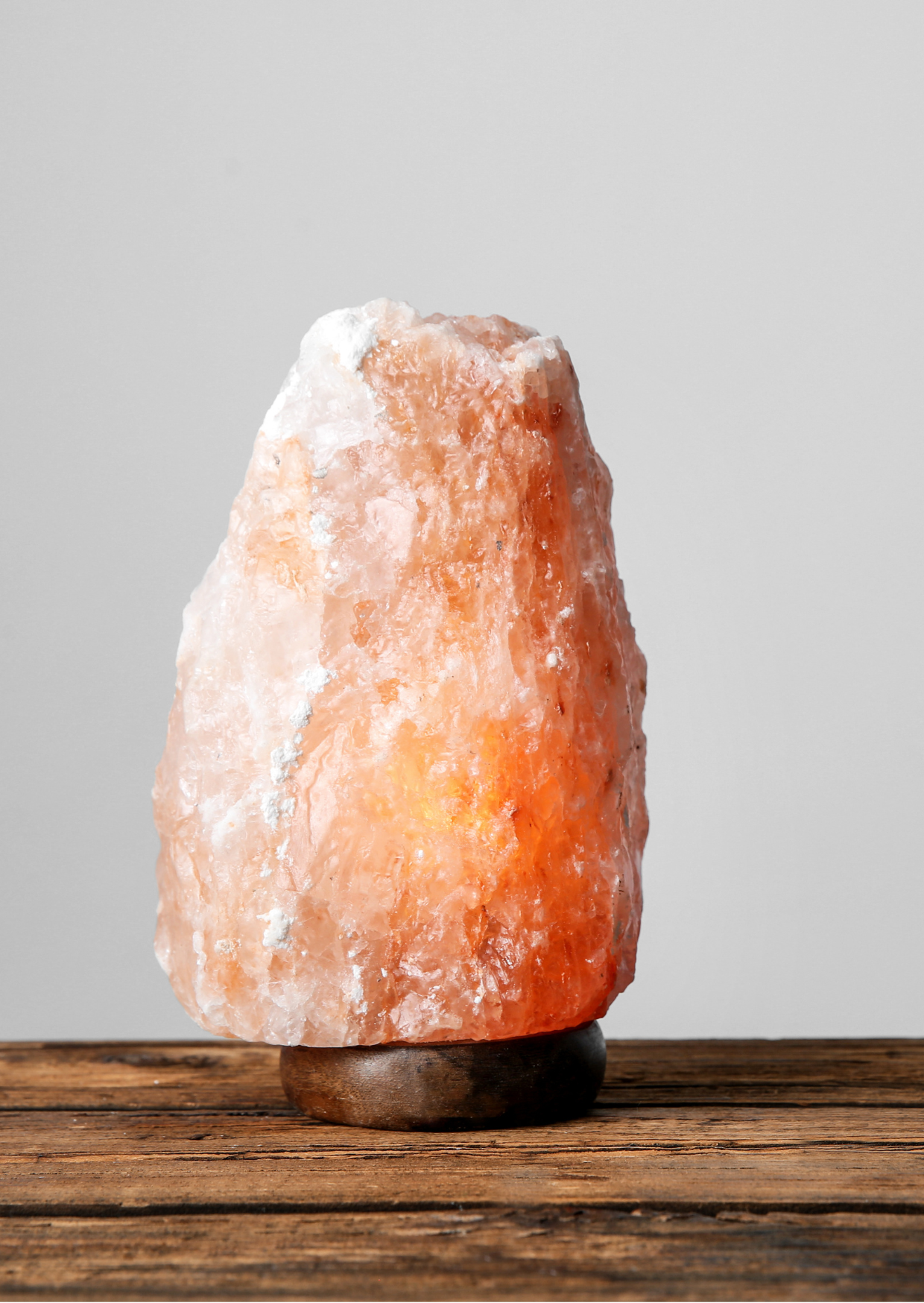 Himalaya Saltsteinslampe 5-7 kg - Tresokkel