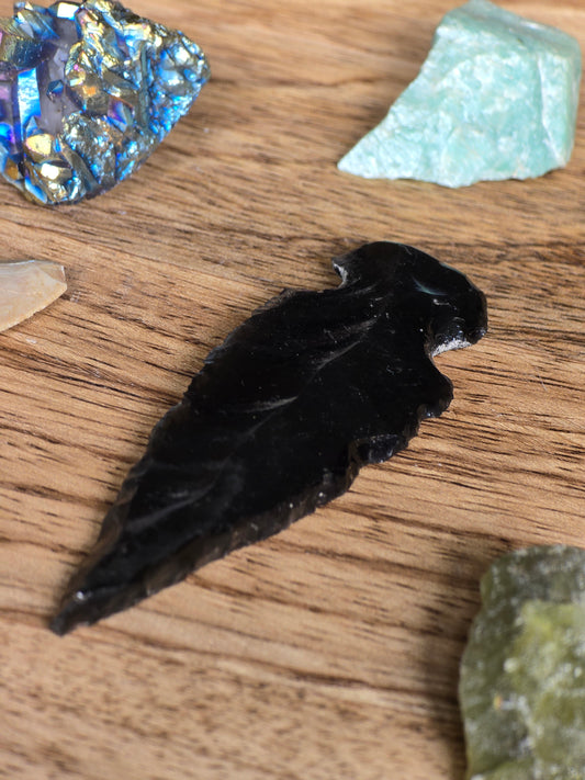 Obsidian pilspiss - Håndlaget