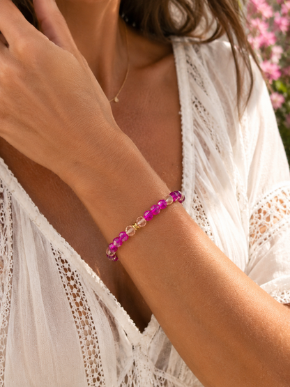 Elastisk Armbånd - Pink summer