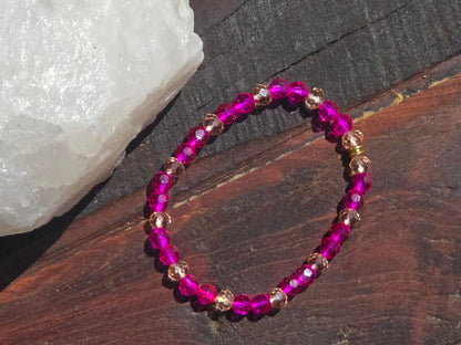 Elastisk Armbånd - Pink summer