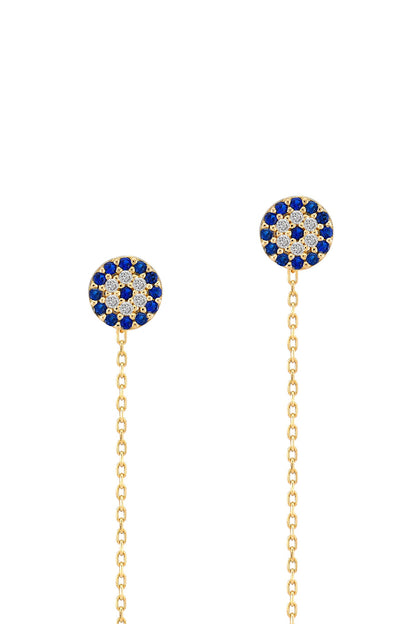 Evil Eye - Øredobber i rosegullforgylt 925 sterling sølv