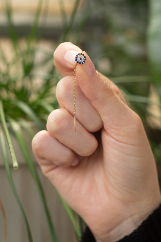 Evil Eye - Øredobber i rosegullforgylt 925 sterling sølv