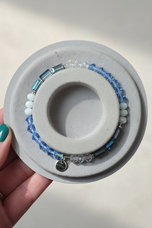 Armbånd - Blue Dream med Swarovskikrystaller