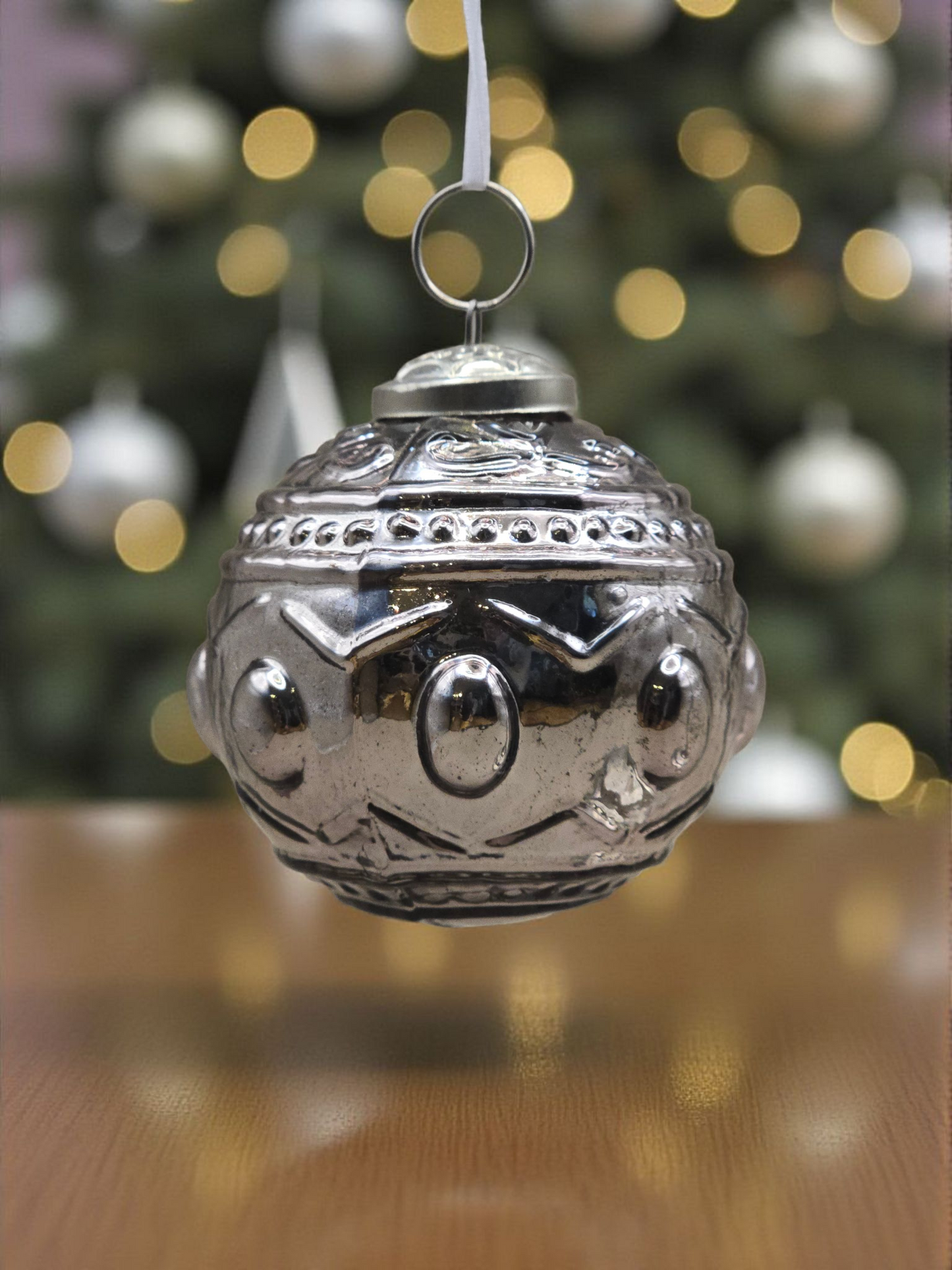 Juletrekule - 7,7 cm Blank Rosegull - Boltze Xmas