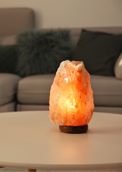 Himalaya Saltsteinslampe 5-7 kg - Tresokkel