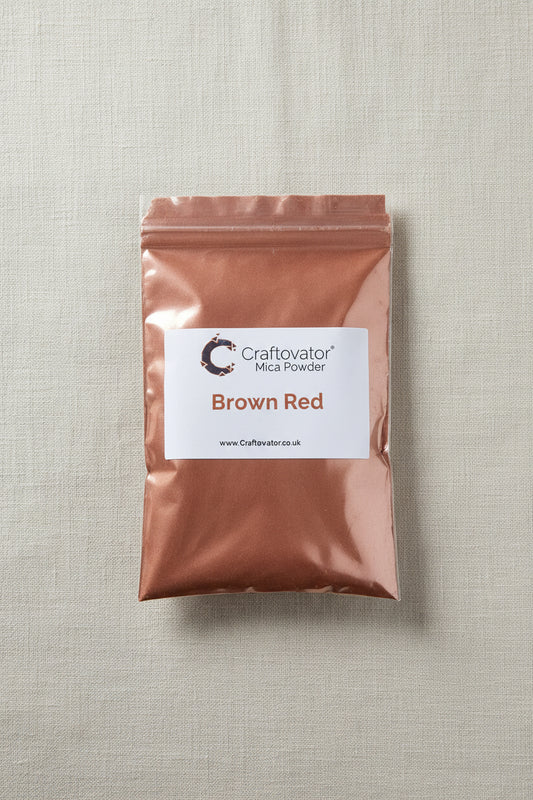 Micapulver - Brown Red fra Craftovator - 25g