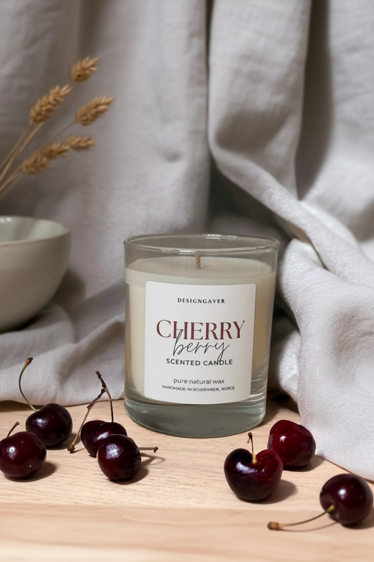 Cherry berry - Duftlys 220g Lukter som kirsebærlikør