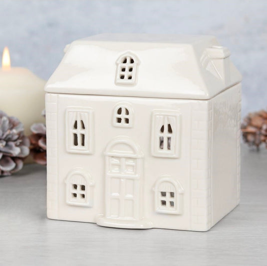 Herskapelig hvitt hus - Aromalampe