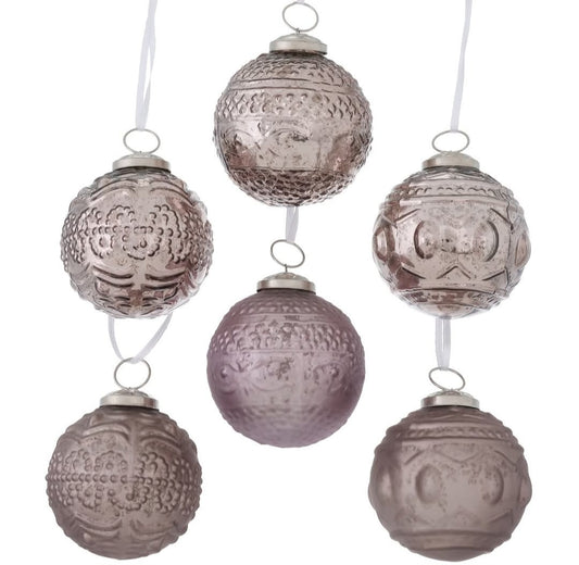 Juletrekule - 7,7 cm Blank Rosegull - Boltze Xmas