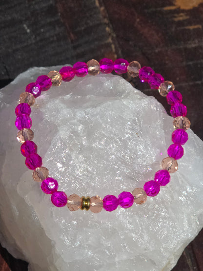 Elastisk Armbånd - Pink summer