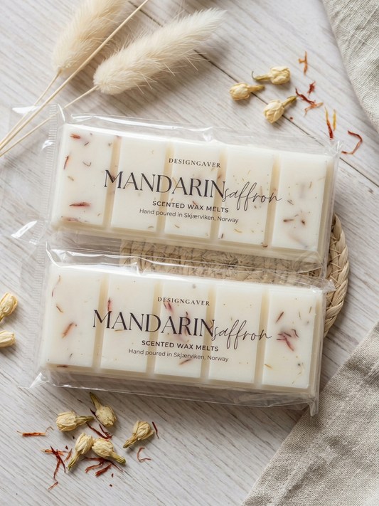 MANDARIN SAFFRON - DUFTVOKS med et dryss ekte safran!