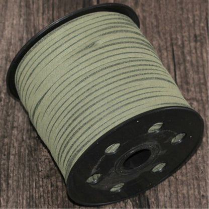 Faux Imitert semsket lærtråd 3mm - Forskjellige farger