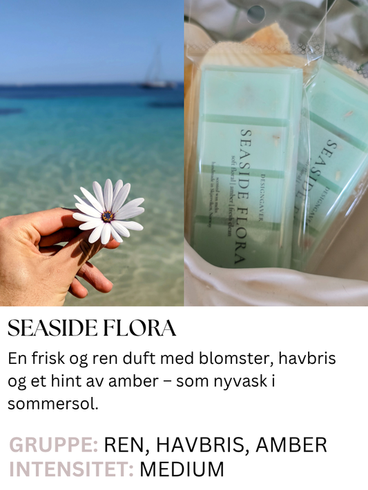 frisk og ren duftvoks med lukt av blomster, havbris og amber fra DesignGaver