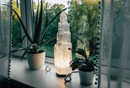 Selenittlampe elektrisk - Høyde ca 30 cm