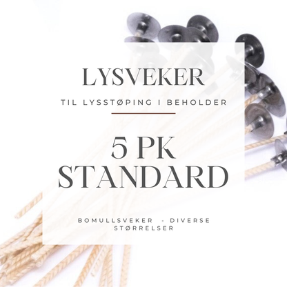 Standard veke - 5 pk med vekeholder